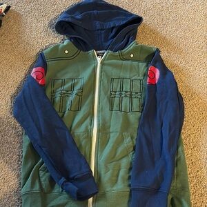 EUC, size L, Kakashi from Naruto zip up hoodie